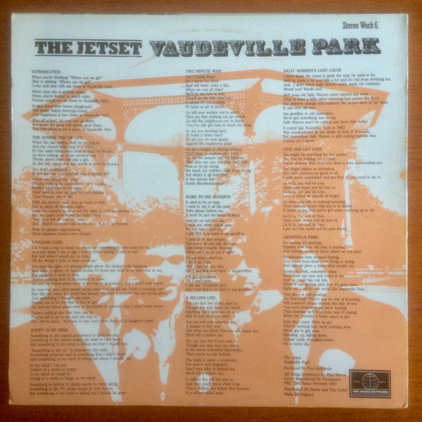 The Jetset (2) : Vaudeville Park (LP, Album)