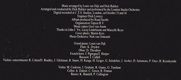 Louis van Dijk And Dick Bakker Orchestra (2) : Musica Di Gloria (LP)